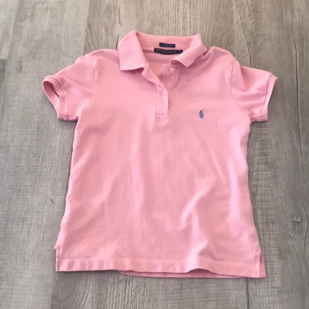 Girls Pink Polo Shirt